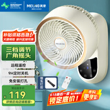 美菱（MeiLing）电风扇/壁扇/空气循环扇家用挂扇挂式省电摇头风扇/交流定频风扇遥控轻音节能电扇 MPF-DZ2690