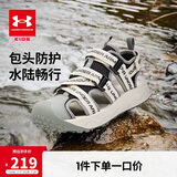安德玛（Under Armour）儿童夏季凉鞋夏款儿童沙滩鞋软底透气男女大童运动溯溪鞋2421506