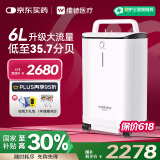 维德6L升医用制氧机家用老人吸氧机孕妇高原呼吸氧气机带雾化DH-Y065W