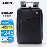 乐上（LEXON）双肩电脑包14英寸商务男防泼水通勤笔记本背包轻便学生书包礼物