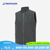 迪卡侬（DECATHLON）抓绒马甲男女秋保暖摇粒绒背心抓绒衣开衫冲锋衣内胆MH120 男款-绿色 3XL