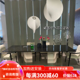 画奢可定制天然奢石大理石餐桌家用轻奢高端饭桌餐台会所别墅大平层 范S哲黑奢石餐桌 180cm *90cm餐桌
