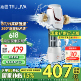 沁园（TRULIVA）家用入户自来水前置过滤器 8T大通量40微米手动正反冲洗过滤器 压力表监控全屋净水器P-S5516