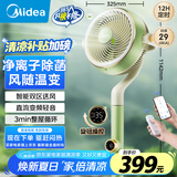 美的（Midea）【小青柠鲜风】SPI净离子除菌空气循环扇家用落地扇电风扇直流变频四季净化扇空调伴侣GDG24FG