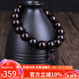 妍韵珠宝多金星印度小叶紫檀手串文玩佛念珠男女款正宗檀香手链12mm重19克