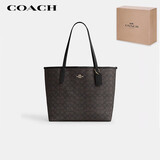 蔻驰（COACH）【品牌直供】女士经典标志CITY大号托特包单肩包CV976IMXAQ
