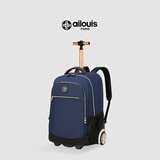 爱路易Ailouis拉杆书包初高中小学生大容量潮流双肩书包可背可手提可拉 浩瀚蓝