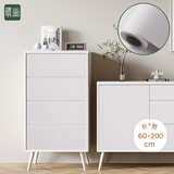 晴画自粘墙纸防水防刮耐磨壁纸遮丑装饰贴纸出租屋墙贴白皮纹60*200cm