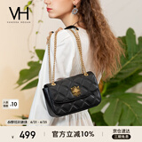 VANESSA HOGAN VH女包茵然软包系列复古太阳神斜挎包菱格链条腋下包小众单肩包