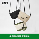 森马（Semir）斜挎包男户外工装情侣背包大容量饺子包潮105524153204