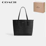 蔻驰（COACH）【品牌直供】女士经典标志CITY大号托特包单肩手提包CV976QBMI5