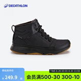 迪卡侬（DECATHLON）运动鞋男秋冬保暖冬季东北雪地靴男防泼水棉鞋休闲鞋徒步鞋男 精致黑 42