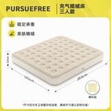 PURSUEFREE充气床垫防潮垫双人家用床垫陪护床垫带靠背家居气垫床 插电泵+亲子款+203cm*183cm*22cm