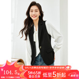 梵希蔓马甲西装外套女外穿小坎肩2025年春秋装叠穿马夹 V8227 黑色 M