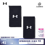 安德玛（UNDERARMOUR）Performance 6英寸男女同款情侣训练运动腕带1218006 黑色001 均码