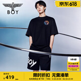 BOY LONDON【范丞丞同款】潮牌男女同款春夏涂鸦朋克运动短裤N13901 黑色 L