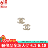 香奈儿（Chanel）耳钉双c 满钻双c 经典百搭款女生高级感礼物520礼物 金色满钻双c经典款