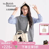 大英博物馆埃及系列安德森猫刺绣单肩斜挎包文创送女友生日礼物