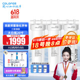 科罗菲（COLOFEL）【618大促】大白瓶前置过滤器 大蓝瓶大胖瓶中央净水机全屋家用净水器通用滤芯除氯小型中央净水 20寸三联旗舰（搭PP+UDF+CTO）
