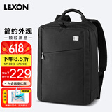 乐上（LEXON）商务双肩包笔记本电脑包男14英寸休闲手提包男旅行多功能书包