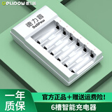 德力普（Delipow） 充电电池 5号/7号电池适用于玩具/遥控器/鼠标键盘1.2v镍氢充电器套装可充电AA五号七号电池 6槽标准充电器