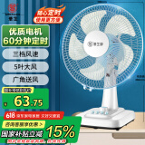华生（Wahson）电风扇/台扇/低音风扇/大风量家用电扇/空调伴侣交流定频风扇 WS-A1201
