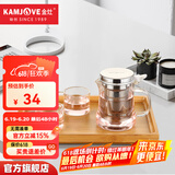 金灶（KAMJOVE）竹茶盘茶托功夫茶具茶道配件 竹制小茶盘家用托盘 KP-10竹茶盘（不包含玻璃茶杯）