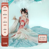 十三余小豆蔻儿[鸢与云起]端午款大袖衫渐变色齐胸裙唐制汉服女夏 齐胸裙+肩带 现货 M