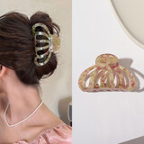 奇美拉（CHIMERA）法式懒人盘发鲨鱼发抓后脑勺醋酸发夹抓夹发饰女生日礼物