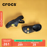 crocs卡骆驰洞洞鞋贝雅男鞋女鞋轻便耐磨一脚蹬拖鞋休闲鞋|10126 黑色-001 40 (250mm)