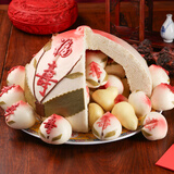 御茶膳房大寿桃馒头老年人生日祝寿蛋糕礼品手工糕点礼盒2400g源头直发