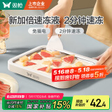 双枪儿童炒冰机 炒酸奶机家用 自制DIY冰淇淋免插电制冰盘304食品级 