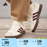adidas「T头鞋」VL COURT 2.0复古休闲板鞋德训鞋阿迪达斯轻运动   白色/暗红/金色   41