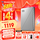 西部数据（WD）5TB 移动硬盘type-c Mac专用 Ultra系列 2.5英寸 银 机械硬盘 笔记本电脑外接加密 大容量家庭存储