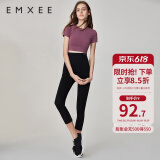 嫚熙（EMXEE）孕妇打底裤春秋裤孕妇托腹安全裤弹力休闲修身怀孕期外穿孕妇裤 黑色-适合18℃~30℃ XL