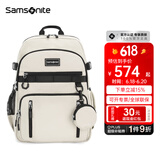 新秀丽（Samsonite）书包初高中生书包男女孩双肩包学生背包青春时尚大学生\NW4 象牙白*303