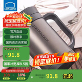 乐扣乐扣（LOCK&LOCK）真空保温杯不锈钢商务带手柄水杯子400ml黑色LHC4030B