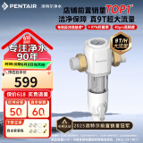 滨特尔（pentair）前置过滤器大通量家用全屋自来水管道40μm过滤器9吨/H大流量水驱涡轮+反冲洗刮洗净水器 【升级9T/H】S160前置过滤器