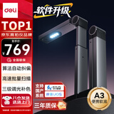 得力（deli）扫描仪 2200万像素高拍仪 照片扫描仪自动连续 高速办公用 金属机身 高清投影 A3软底GK346