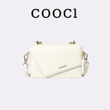 COOCI包包女包轻奢单肩包女斜挎包圣诞节生日礼物女送女友老婆 米白色【精美限定礼盒】