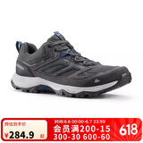 迪卡侬登山鞋男户外运动鞋耐磨轻便徒步靴MH100黑灰色42 2938500