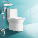 惠达（HUIDA）卫浴花洒马桶浴室套餐多功能淋浴花洒套装大冲力马桶花洒组合套装 【马桶花洒套装组合】6189+5510 400mm坑距