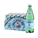 圣培露气泡水充气天然矿泉水 意大利原装进口含气饮用天然水 【塑料瓶】500mL*24瓶25年3月生产