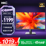 HKC 31.5英寸4K超清大屏幕P3广色域 广视角微边框 商用办公壁挂低蓝光不闪屏PS5台式电脑显示器T3252U
