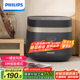 飞利浦（PHILIPS）【25分钟快速饭】多功能1.8L迷你电饭煲隐藏式触控顶屏 24小时智能预约电饭锅HD3072/90深灰金