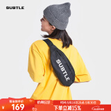 Subtle潮牌男女饺子包单肩包斜挎包防水休闲便携通勤运动风简约百搭胸包 03黑
