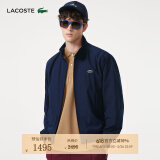 LACOSTE法国鳄鱼男装经典通勤基础休闲立领拉链夹克外套|BH6242 166/藏青色 M 50/175