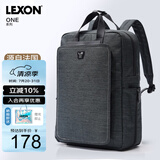 乐上（LEXON）休闲双肩包男14/15.6英寸笔记本电脑包通勤旅行包轻便书包绿色