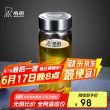 希诺玻璃杯单层加厚大容量家用办公泡茶杯子男车载水杯XN-6017L 530mL