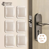 墨斗鱼防撞贴门把手防撞神器硅胶防撞垫门后防磕碰缓冲垫开门防撞6个装